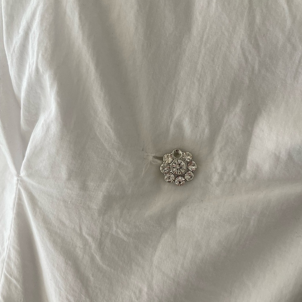 Zara White Poplin Blouse - Picture 4 of 5